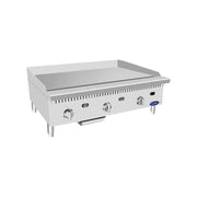 New Atosa ATTG - 36 HD 36'' Thermo - Griddle with Total 75,000 BTU (with 1" Griddle Plate) - Falcon Restaurant Supply - 1