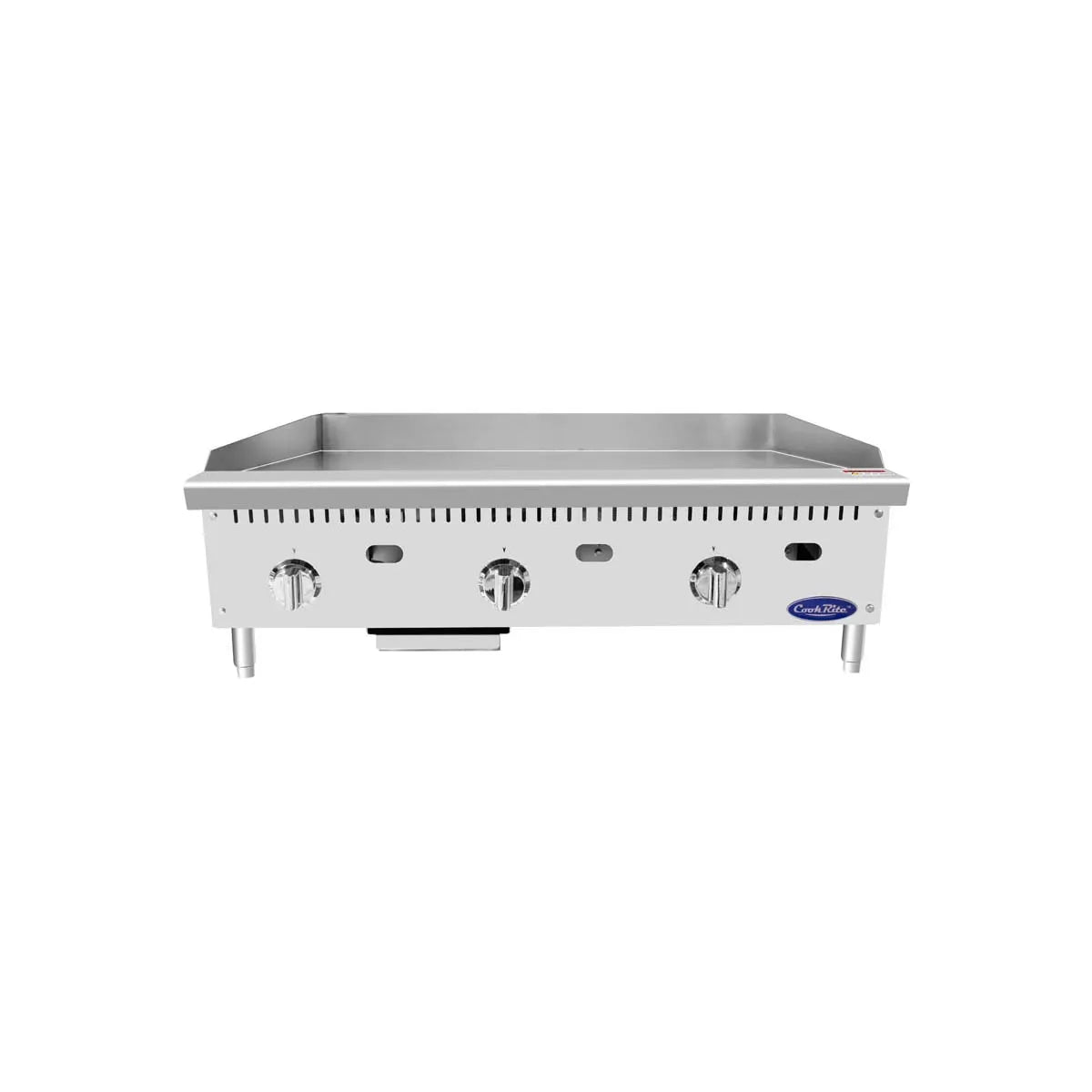 New Atosa ATTG - 36 HD 36'' Thermo - Griddle with Total 75,000 BTU (with 1" Griddle Plate) - Falcon Restaurant Supply - 2