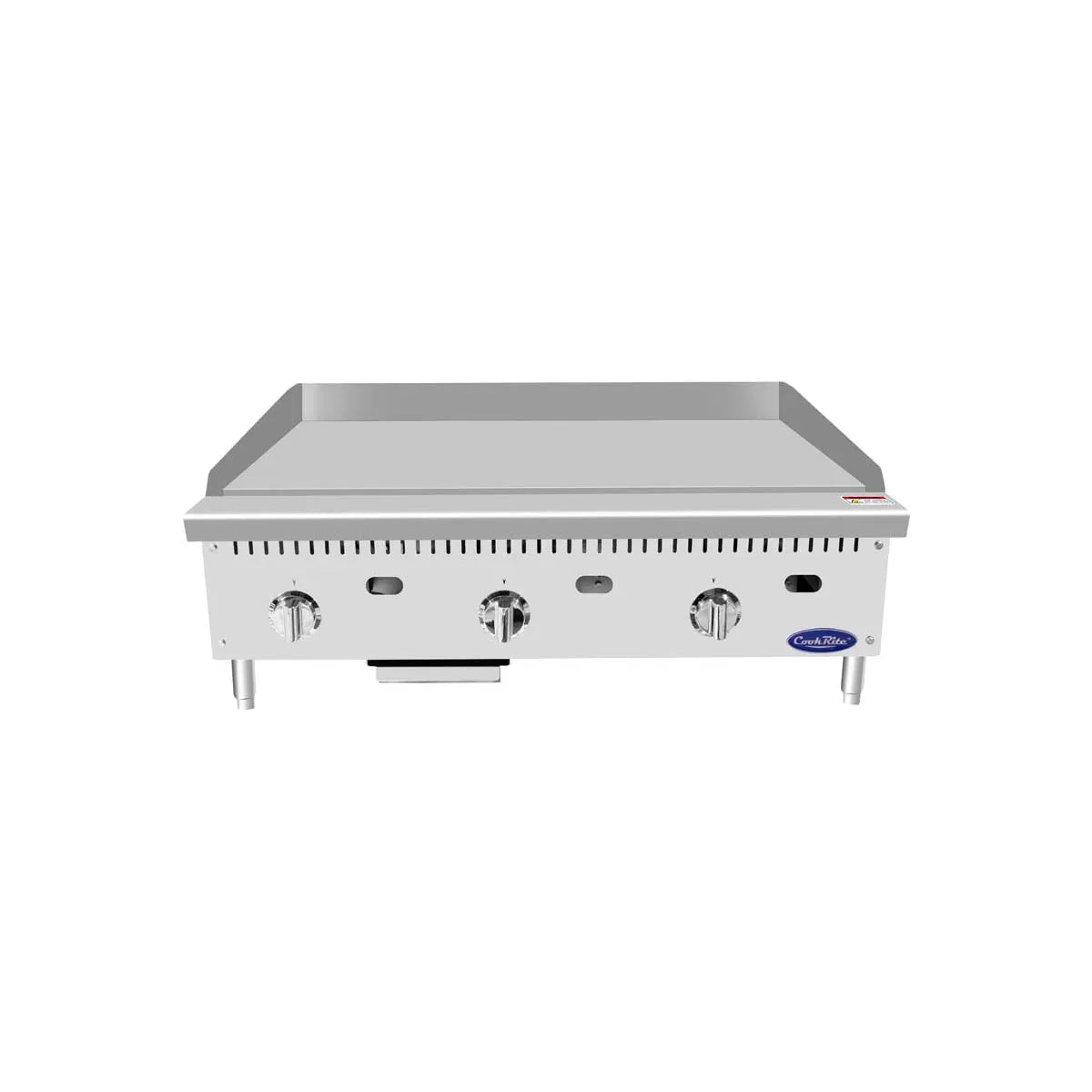 New Atosa ATTG - 36 HD 36'' Thermo - Griddle with Total 75,000 BTU (with 1" Griddle Plate) - Falcon Restaurant Supply - 4