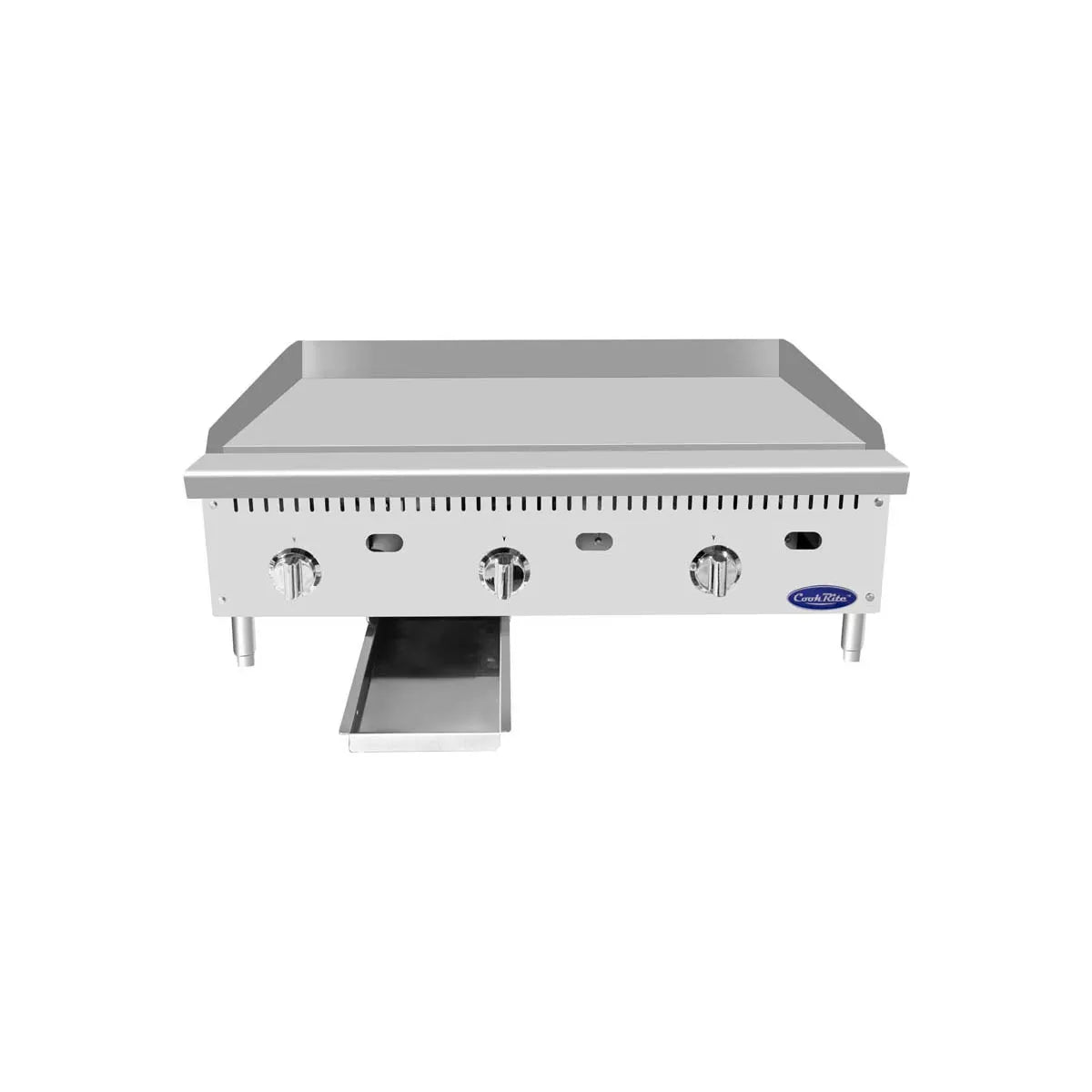 New Atosa ATTG - 36 HD 36'' Thermo - Griddle with Total 75,000 BTU (with 1" Griddle Plate) - Falcon Restaurant Supply - 5
