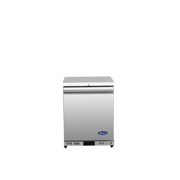 New Atosa AUF24SD 24" Stainless Undercounter Freezer Shallow Depth One-section 115V
