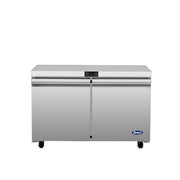 New Atosa AUF48SD 48" Stainless Undercounter Freezer Two-section 115V