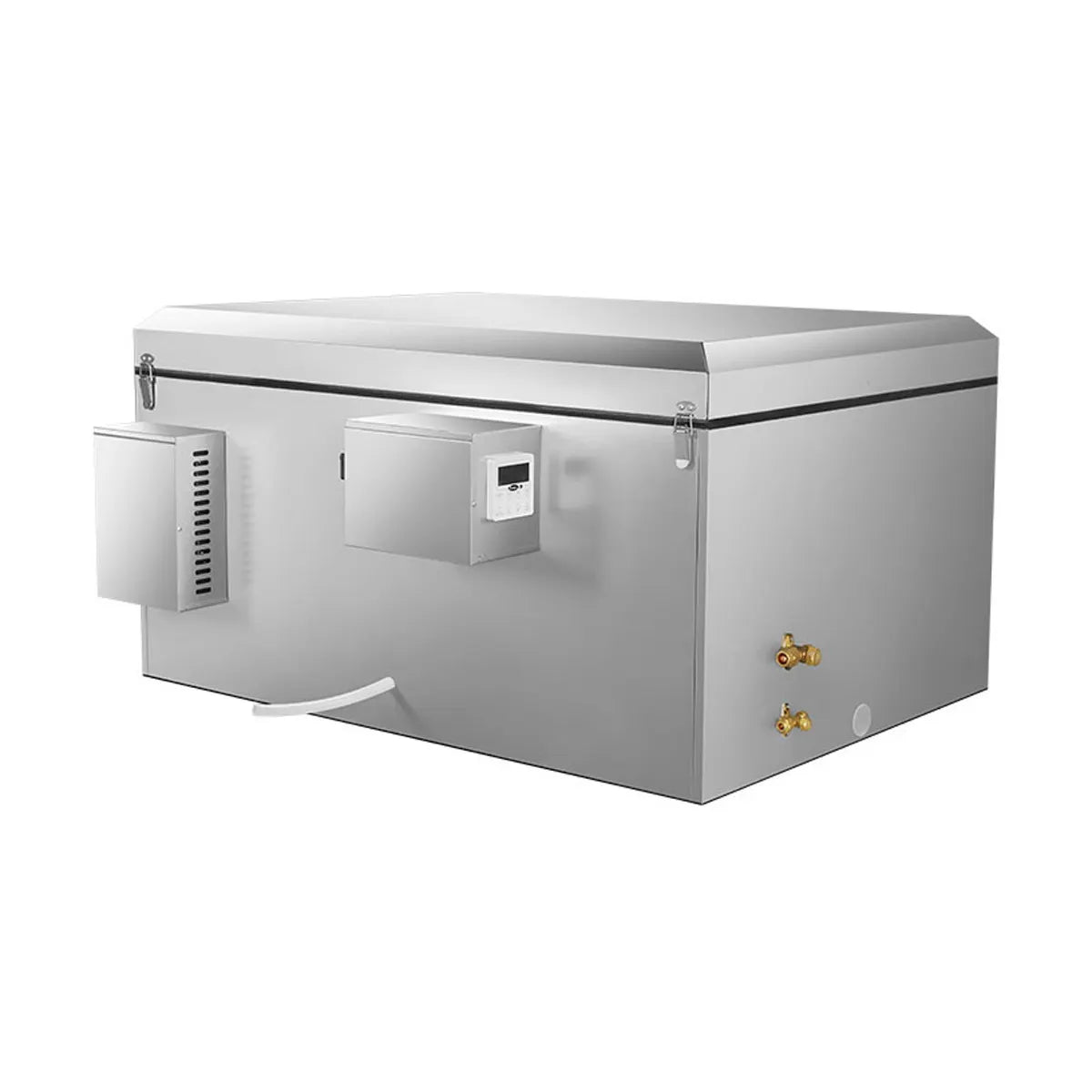 New Atosa AWC0608 - TF 6' x 8' x 7'6" Walk - in Cooler with Reinforced Floor, Includes Condensing Unit with 1.5 HP Compressor and Evaporator - Falcon Restaurant Supply - 6