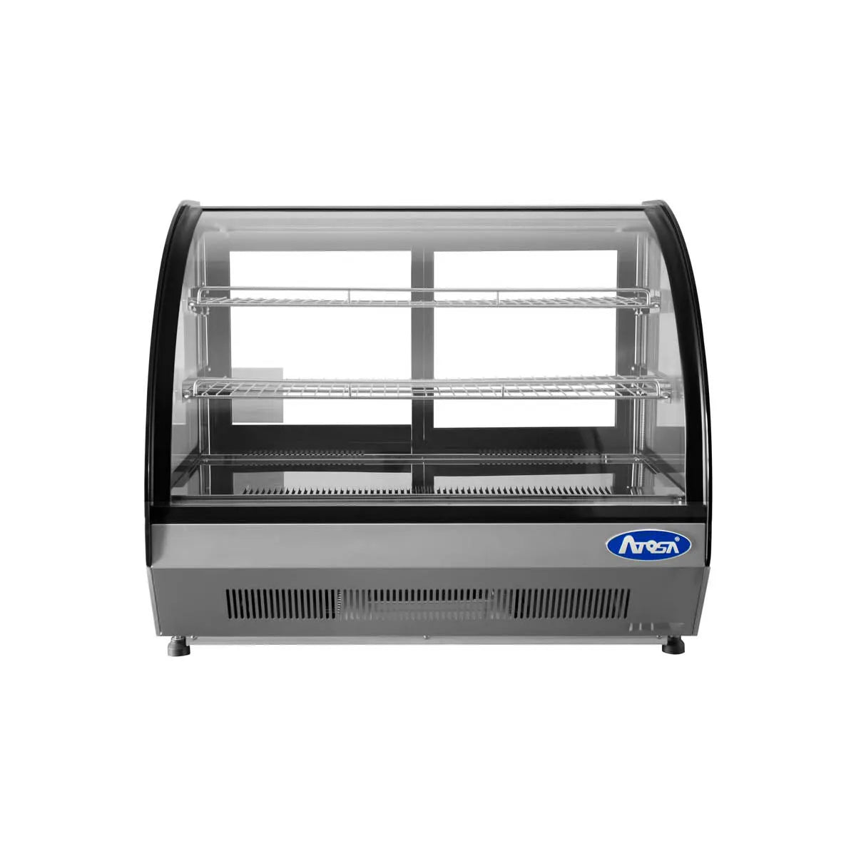 New Atosa CRDC-35 Countertop Refrigerated Display Curved - 3.5 Cu Ft