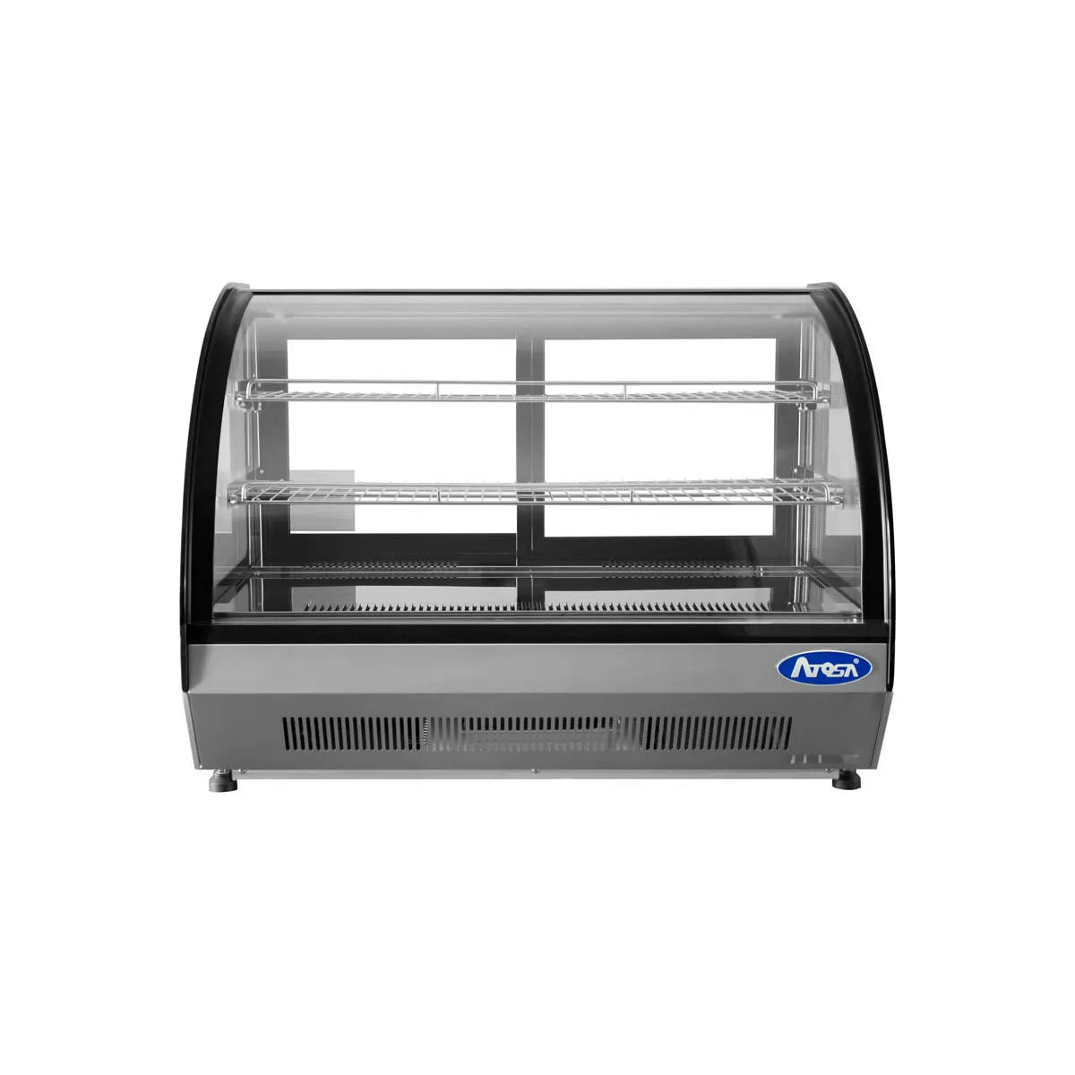 New Atosa CRDC-46 Countertop Refrigerated Display Curved, 4.6 Cu Ft