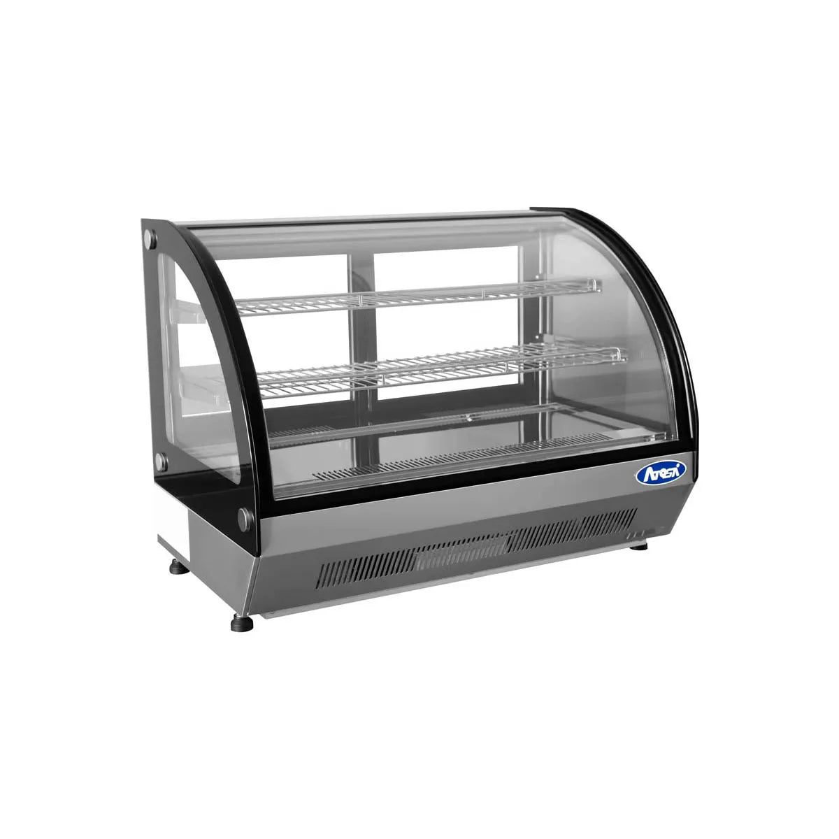 New Atosa CRDC-46 Countertop Refrigerated Display Curved, 4.6 Cu Ft