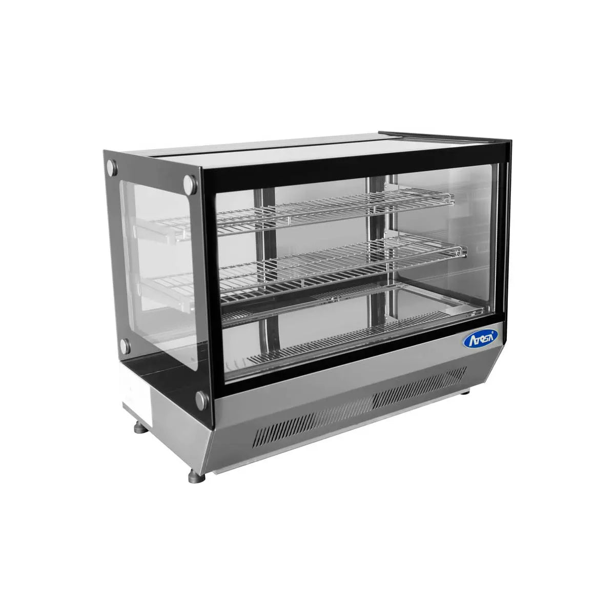 New Atosa CRDS-42 Countertop Refrigerated Display Square, 4.2 Cu Ft