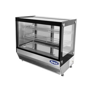 New Atosa CRDS-42 Countertop Refrigerated Display Square, 4.2 Cu Ft
