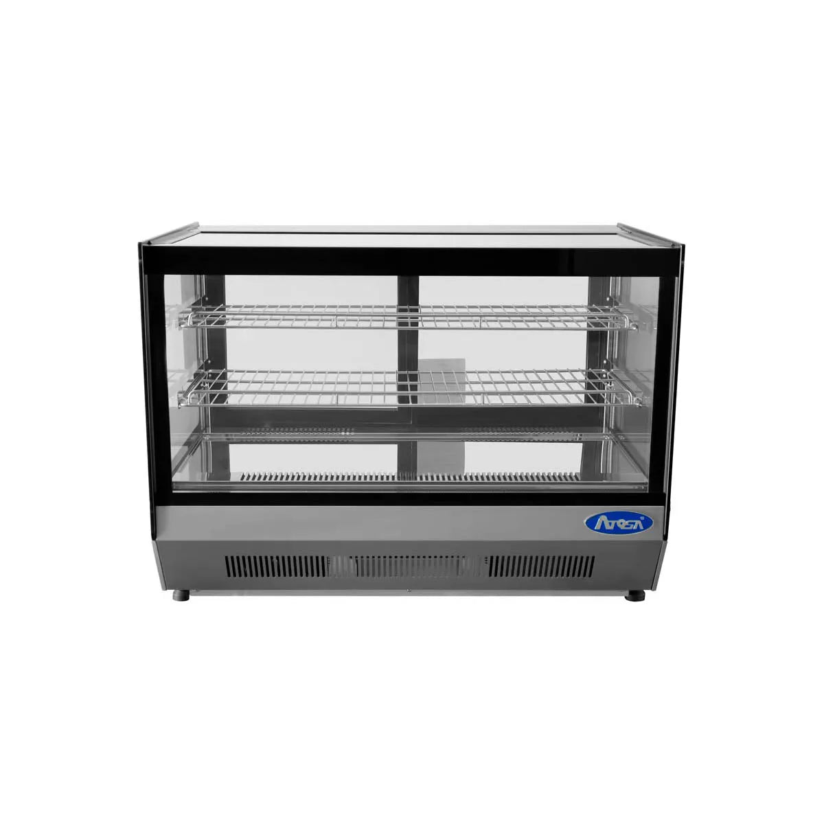 New Atosa CRDS-56 Countertop Refrigerated Display Square, 5.6 Cu Ft