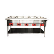 New Atosa CSTEB - 5C Electric Hot Food Steam Table - 5 Wells 750W/well, 3750W/240V (Water Pans Included) - Falcon Restaurant Supply - 1
