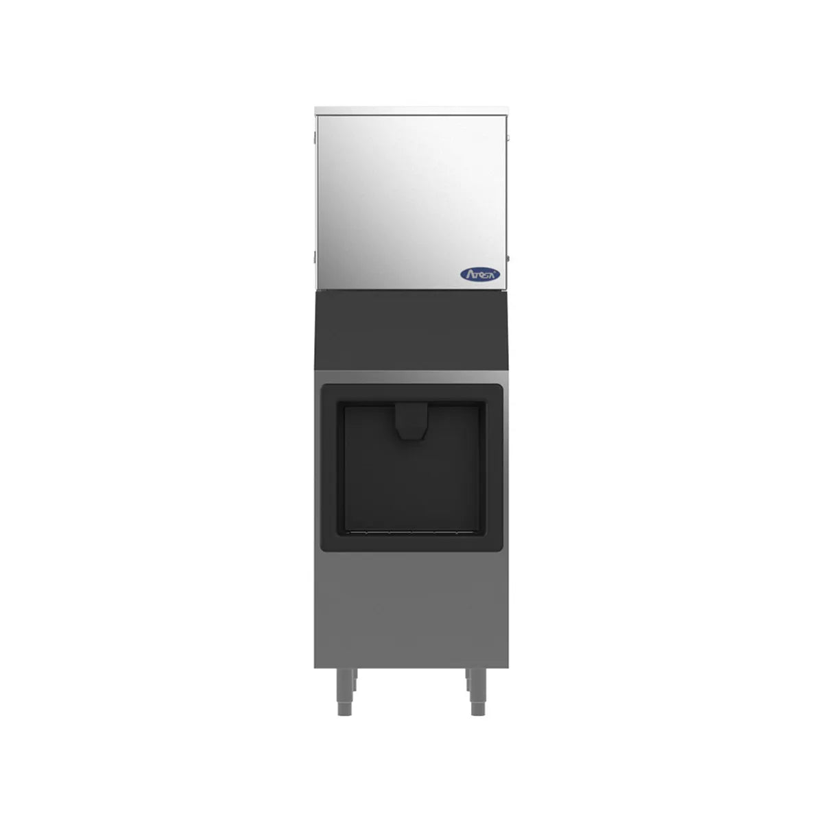 New Atosa HD350-AP-161 Modular Ice Maker - 350 lb./24hr Cube-style w/ Built-in 160 lb. storage bin
