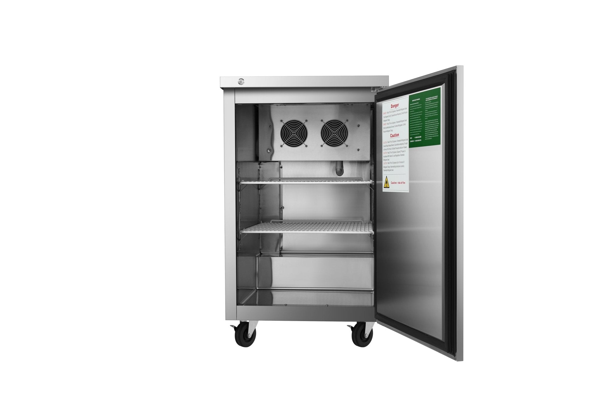 New Atosa MBB23GR 23" Back Bar Beer & Beverage Cooler (Stainless Exterior) - Falcon Restaurant Supply - 2