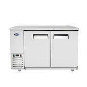 New Atosa MBB59GR 59" Back Bar Cooler Stainless Steel - Falcon Restaurant Supply - 1