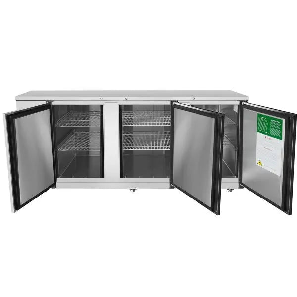 New Atosa MBB90GR 90" Back Bar Cooler Stainless Steel