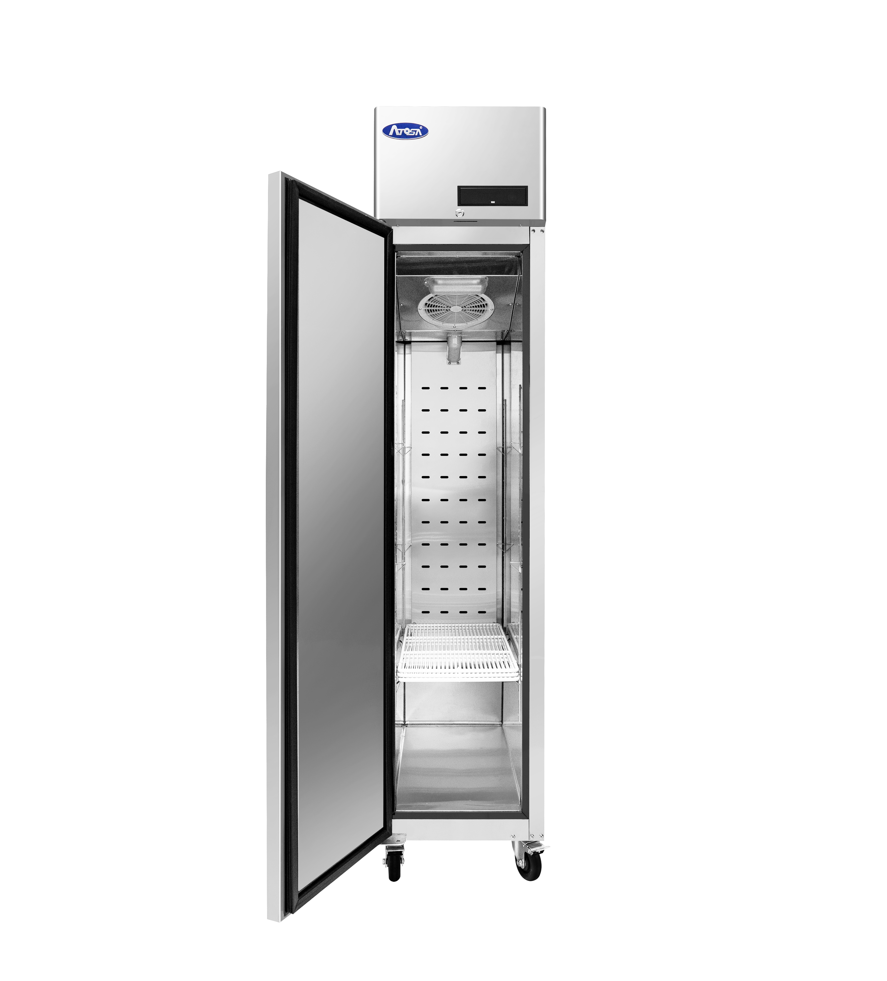 New Atosa MBF15FSGRL Top Mount Slim One (1) Door Freezer (Left Hinged)