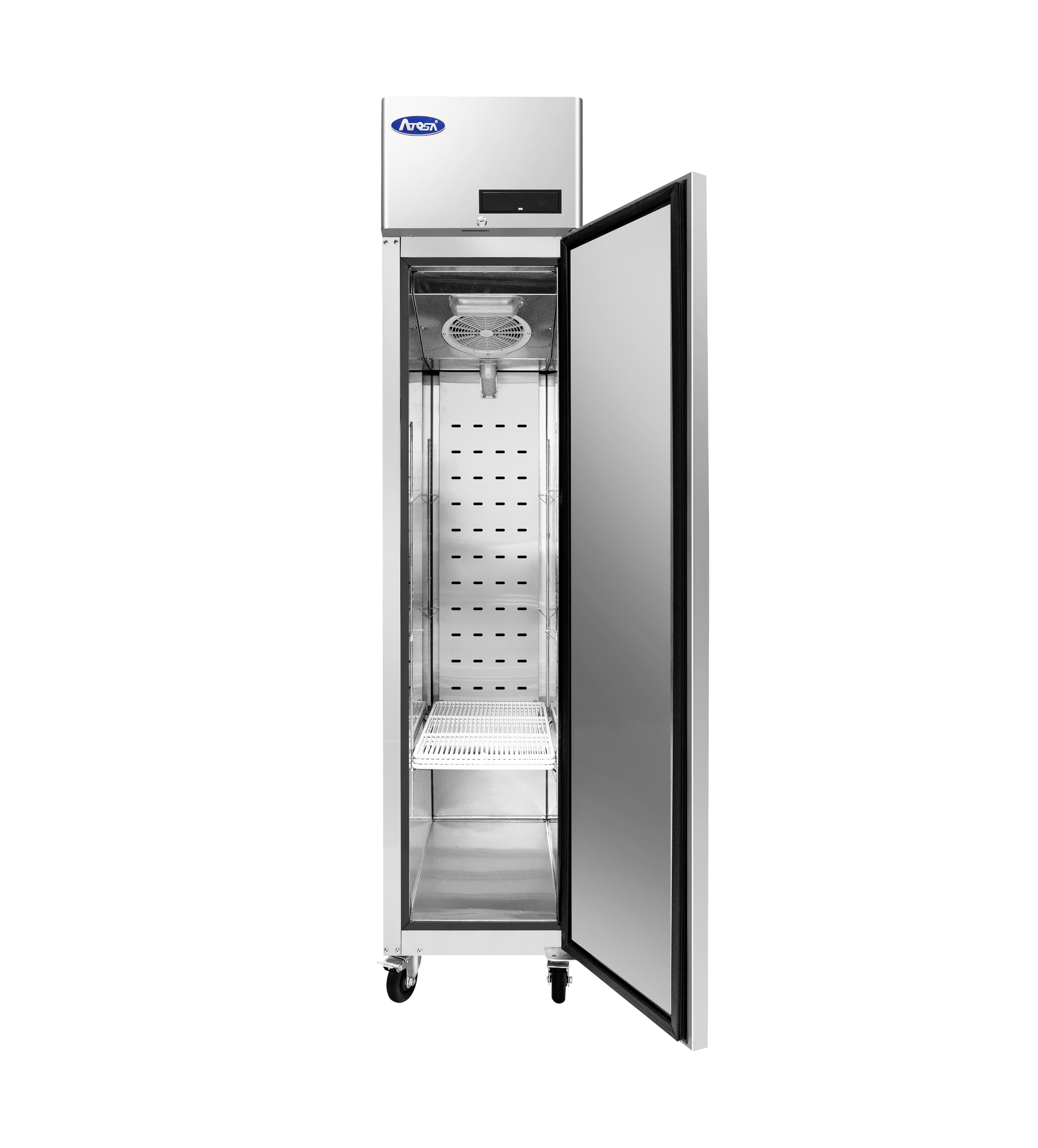 New Atosa MBF15RSGR Top Mount Slim One (1) Door Reach-In Refrigerator