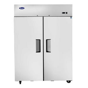 New Atosa MBF8129GR Top Mount 2-Section Dual Temp Reach-In Refrigerator/Freezer