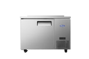New Atosa MGF44GR 44" Worktop Refrigerator w/ Backsplash, Side Mount Compressor - Falcon Restaurant Supply - 1