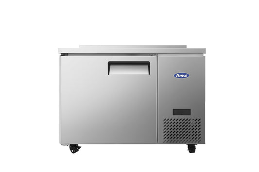 New Atosa MGF44GR 44" Worktop Refrigerator w/ Backsplash, Side Mount Compressor