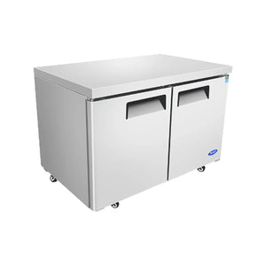 New Atosa MGF8402GR 48'' (2) Door Undercounter Refrigerator