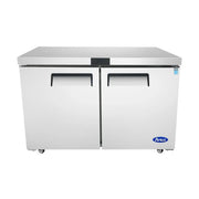 New Atosa MGF8403GR 60'' (2) Door Undercounter Refrigerator - Falcon Restaurant Supply - 1