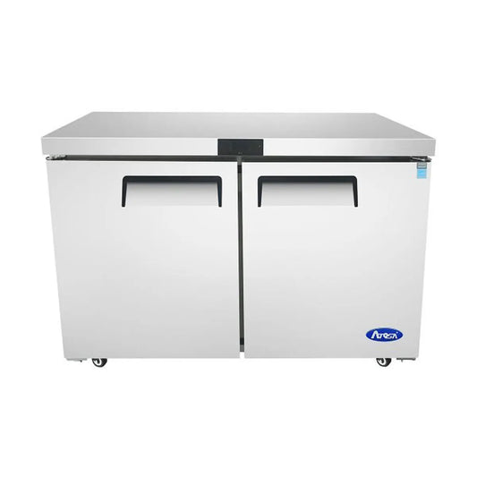 New Atosa MGF8403GR 60'' (2) Door Undercounter Refrigerator