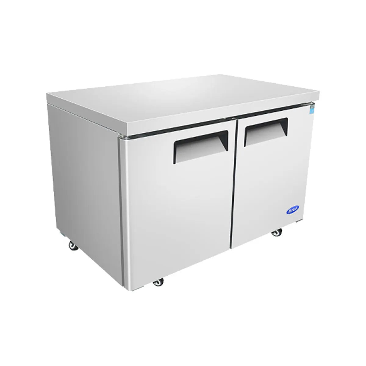 New Atosa MGF8403GR 60'' (2) Door Undercounter Refrigerator