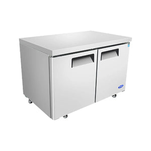New Atosa MGF8403GR 60'' (2) Door Undercounter Refrigerator