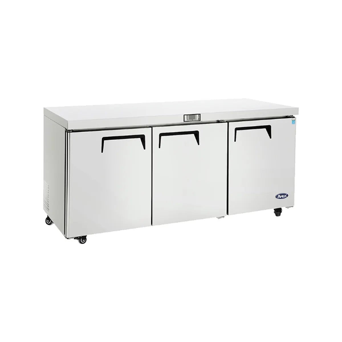 New Atosa MGF8404GR 72'' (3) Door Undercounter Refrigerator - Falcon Restaurant Supply - 4