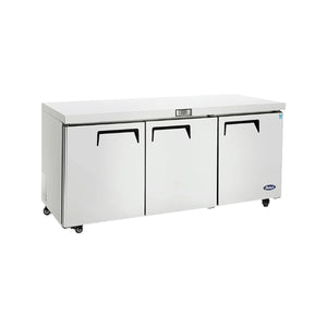 New Atosa MGF8404GR 72'' (3) Door Undercounter Refrigerator