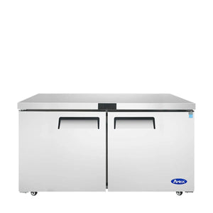 New Atosa MGF8407GR 60'' (2) Door Undercounter Freezer