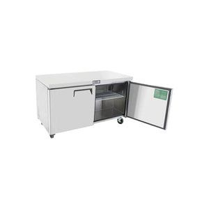 New Atosa MGF8407GR 60'' (2) Door Undercounter Freezer