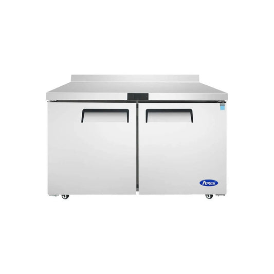 New Atosa MGF8409GR 48" (2) Door Worktop Refrigerator w/ Backsplash