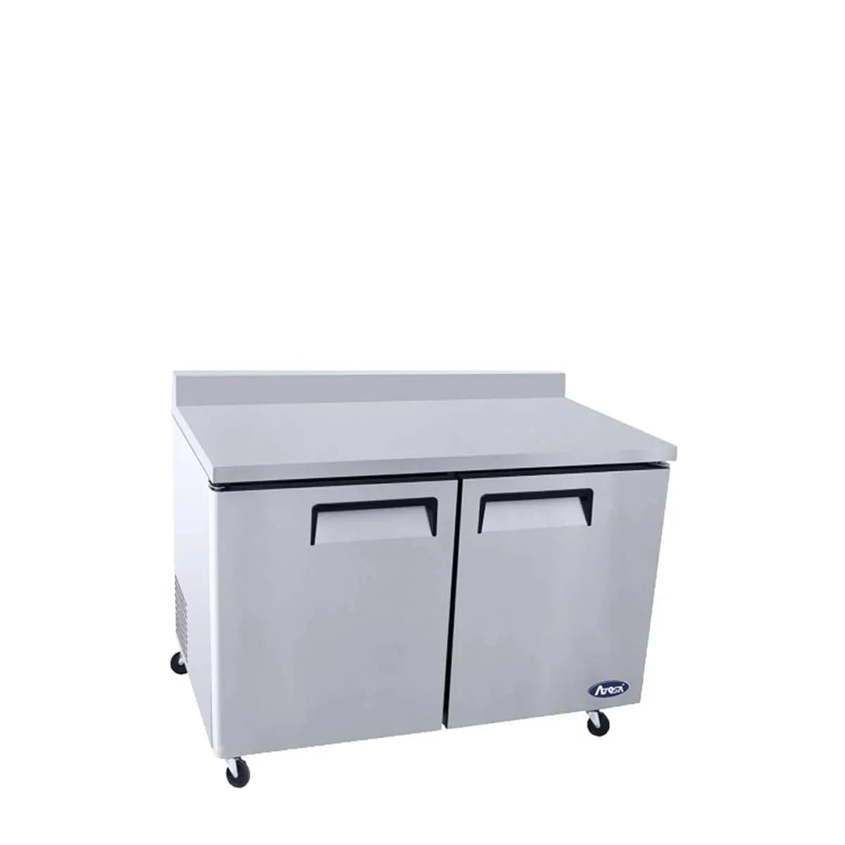 New Atosa MGF8409GR 48" (2) Door Worktop Refrigerator w/ Backsplash