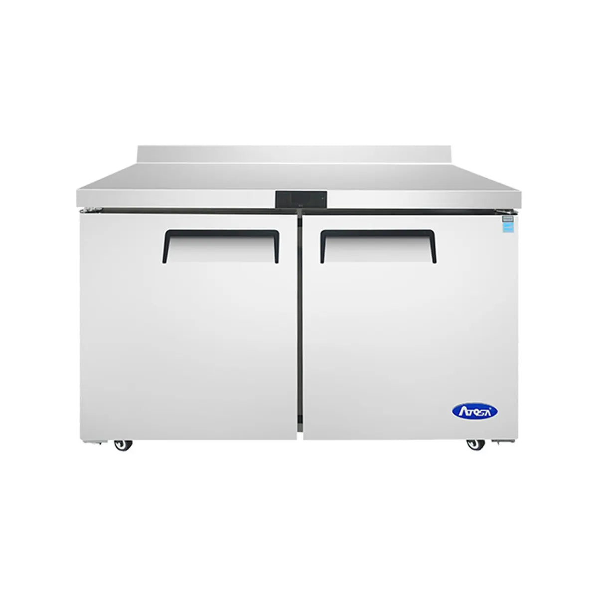 New Atosa MGF8413GR 48" (2) Door Worktop Freezer w/ Backsplash