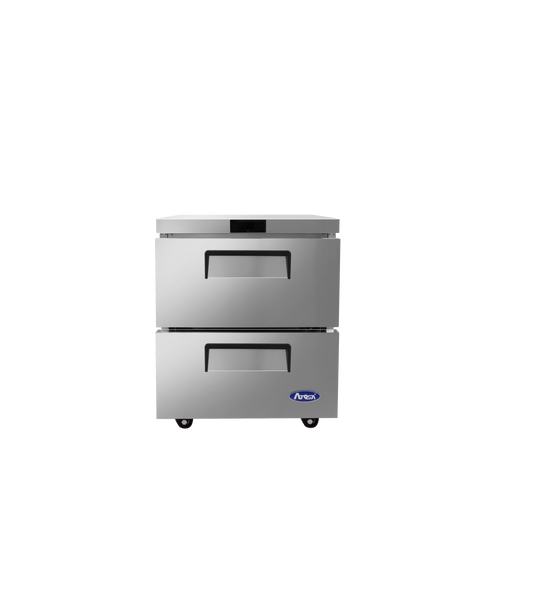 New Atosa MGF8420GR 27'' Two-Drawer Undercounter Freezer