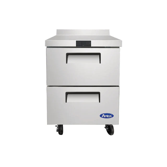 New Atosa MGF8423GR 27'' Two-Drawer Worktop Refrigerator