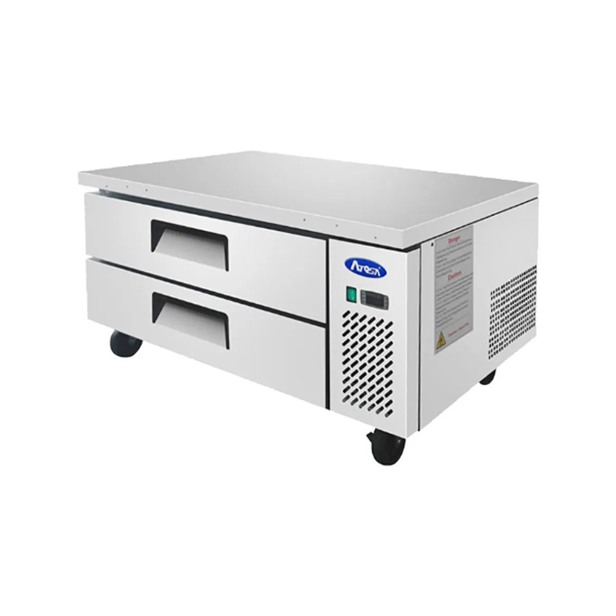 New Atosa MGF8450GR 48" Refrigerated (2) Drawer Chef Base