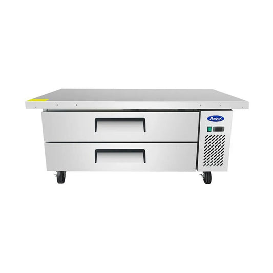 New Atosa MGF8452GR 60" Extended Top Refrigerated Chef Base with 52" Cabinet
