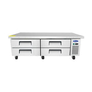 New Atosa MGF8453GR 72" Refrigerated (4) Drawer Chef Base - Falcon Restaurant Supply - 1