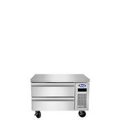 New Atosa MGF8458GR 36" Chef Base Freezer - Two Drawer Commercial Refrigerated Equipment Stand
