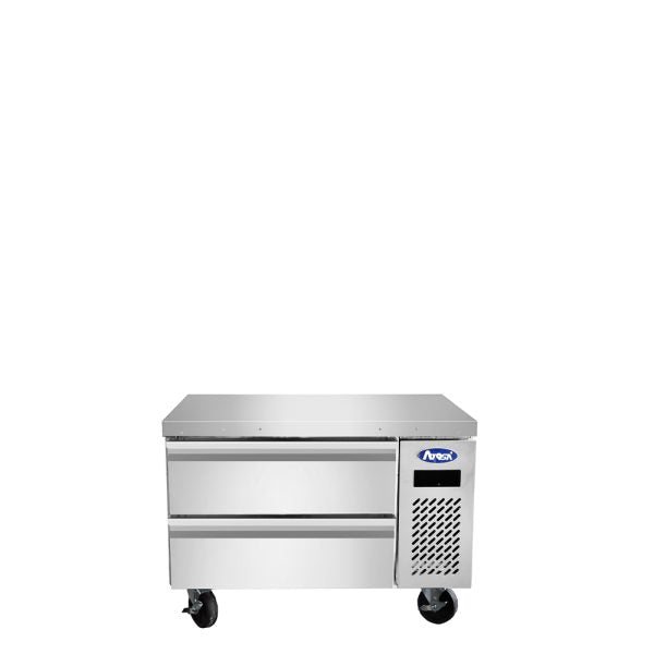 New Atosa MGF8458GR 36" Chef Base Freezer - Two Drawer Commercial Refrigerated Equipment Stand