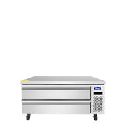 New Atosa MGF8460GR 48" Chef Base Freezer - Two Drawer Refrigerated Equipment Stand