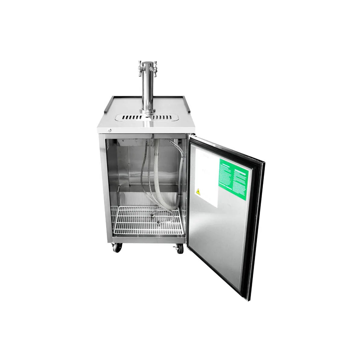 New Atosa MKC23GR 23" Keg Cooler with 1 Dual Tap Tower