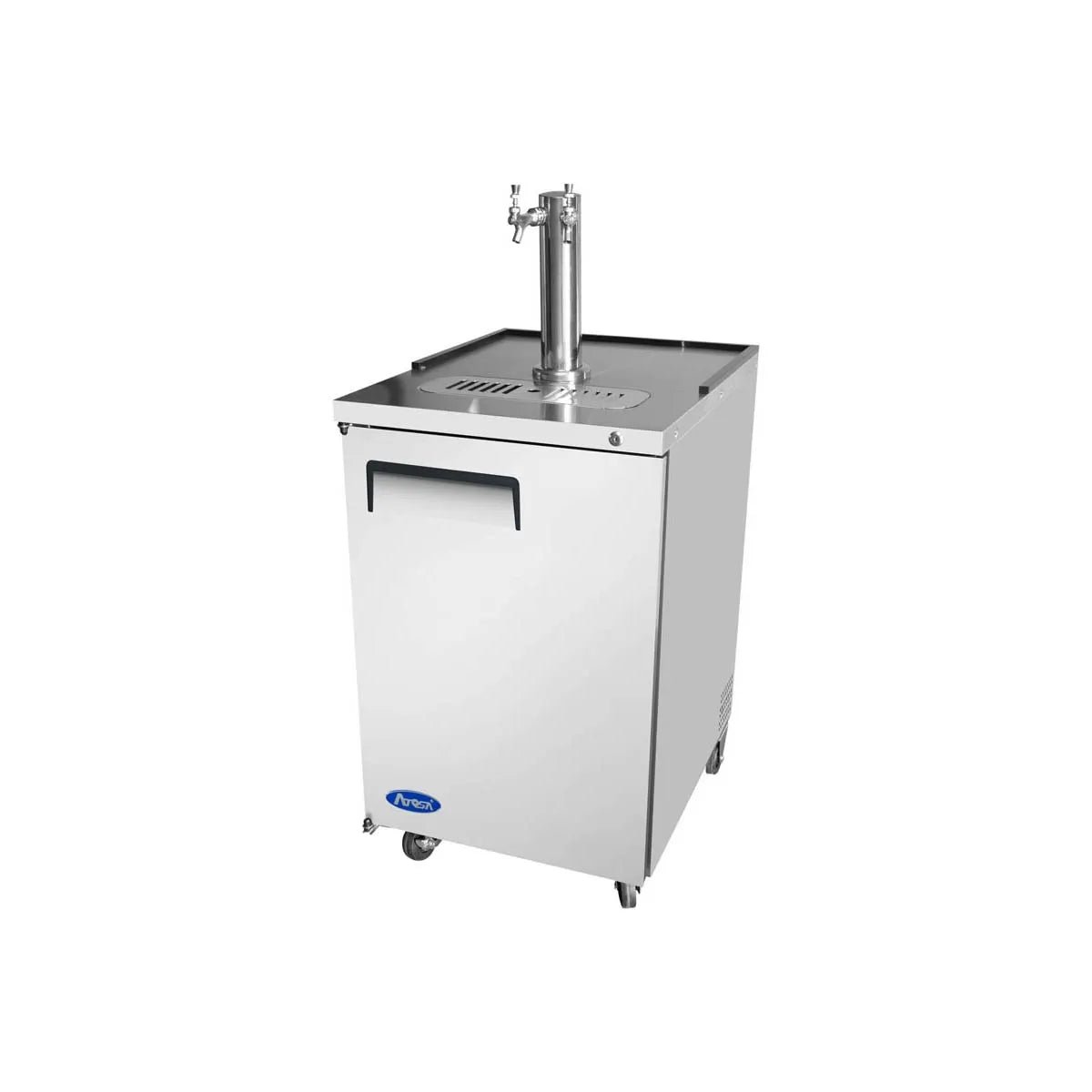 New Atosa MKC23GR 23" Keg Cooler with 1 Dual Tap Tower