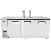 New Atosa MKC90GR 90'' Keg Cooler with 2 Dual Tap Towers
