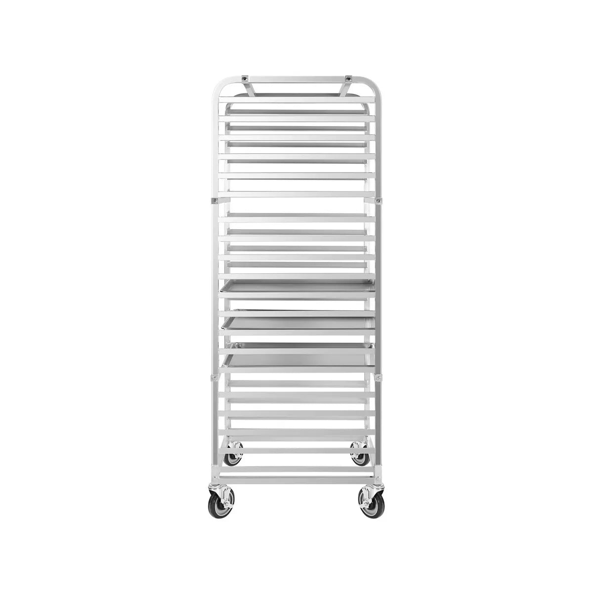New Atosa MPRA-20 Heavy-Duty 20 Pan End Load Bun/Sheet Pan Rack with Casters