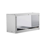New Atosa MROS - 2ST Overshelf/Sneezeguard for 2 - Well Steam Table, SS201, 18G - Falcon Restaurant Supply - 1