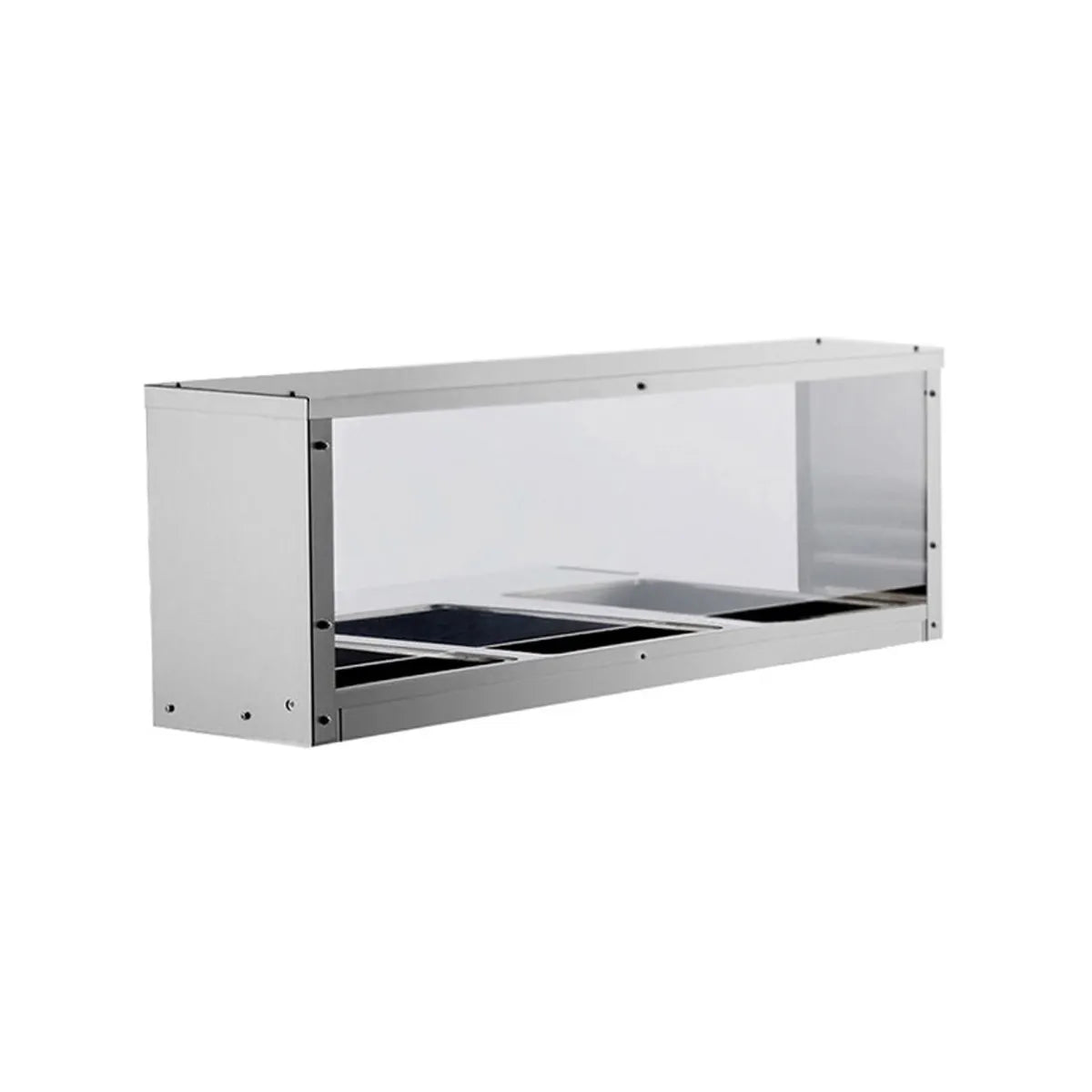 New Atosa MROS-3ST Overshelf/Sneezeguard for 3-Well Steam Table