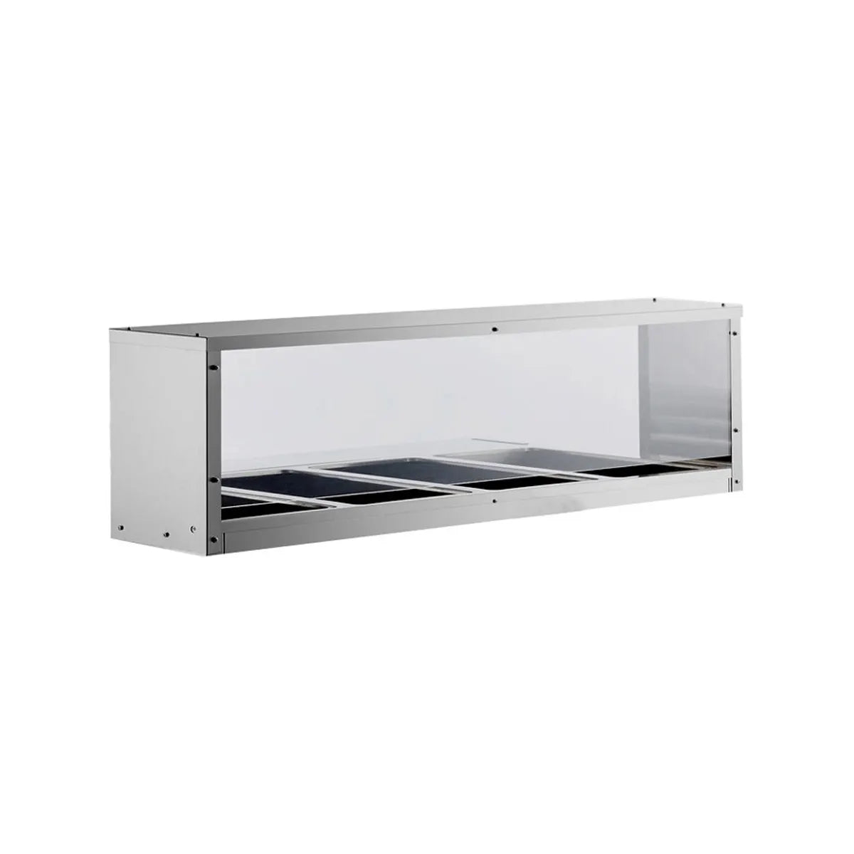 New Atosa MROS-4ST Overshelf/Sneezeguard for 4-Well Steam Table